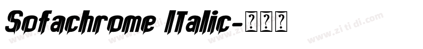 Sofachrome Italic字体转换